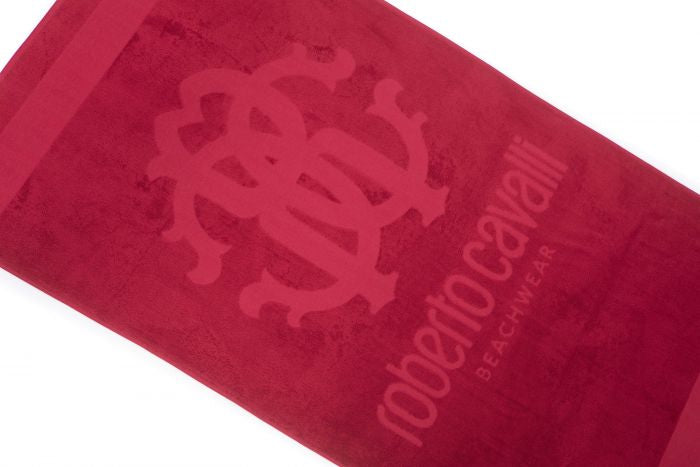 Serviette de plage avec logo ROBERTO CAVALLI (RARE ET À COLLECTIONNER)