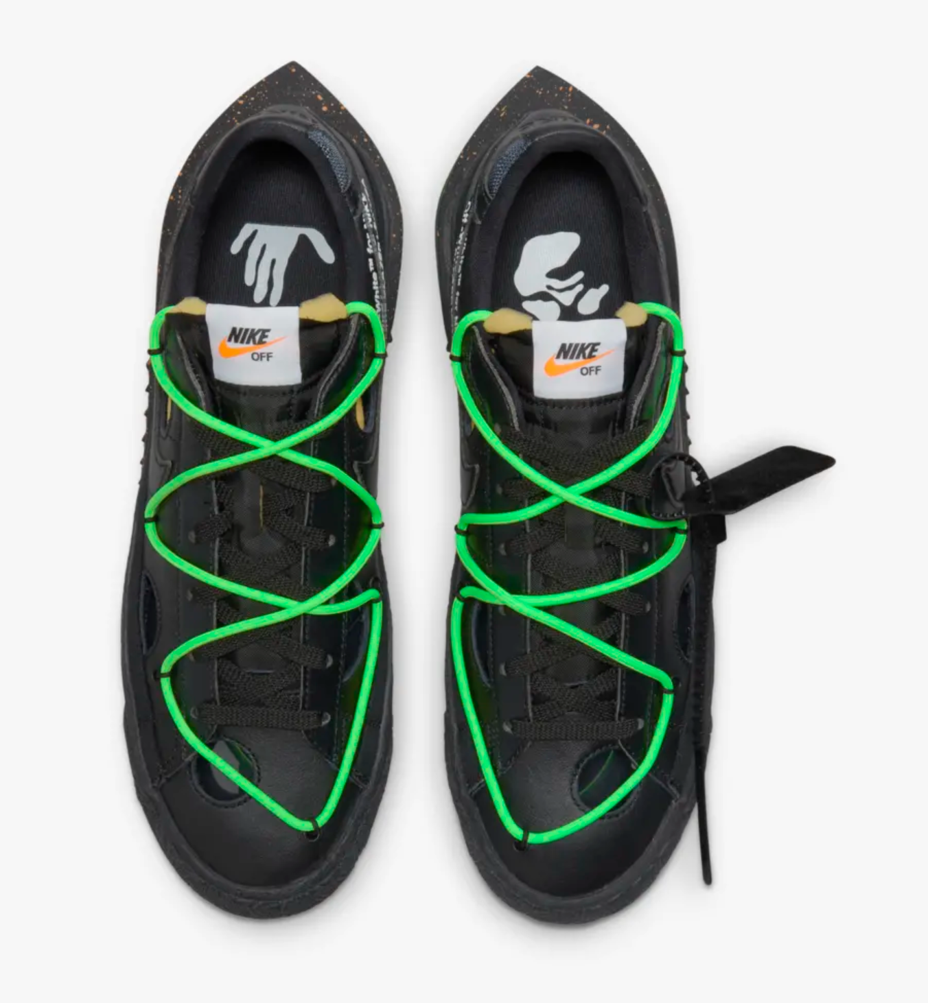 Blazer Low x Off-White ™️ Black and Electro Green