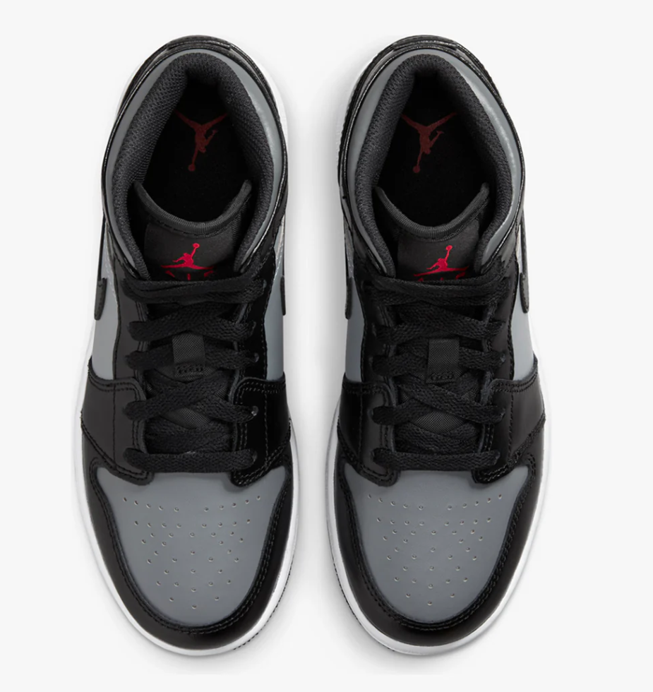 GS Air Jordan 1 Mid "Shadow Red"