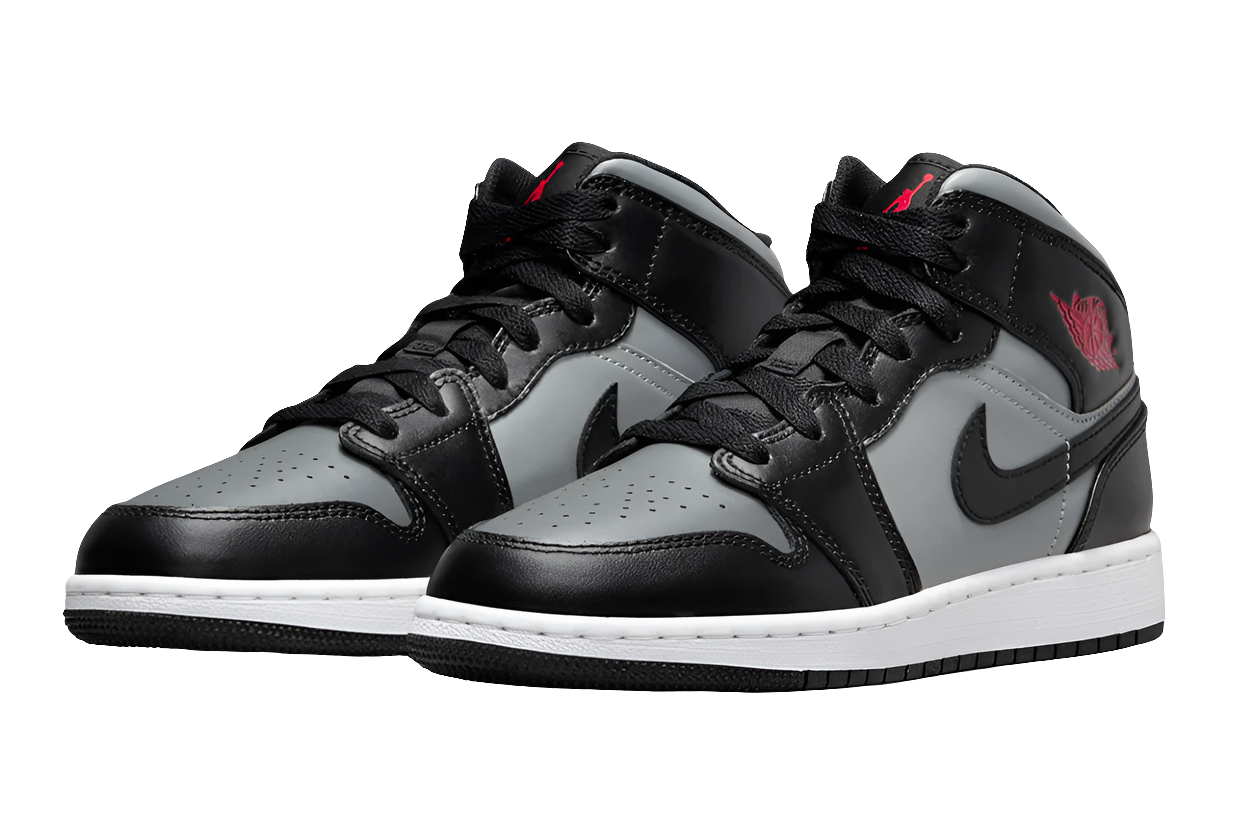 GS Air Jordan 1 Mid "Shadow Red"