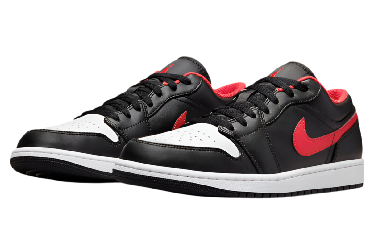 Air Jordan 1 Low Men's Shoes 'Black/Red/White'