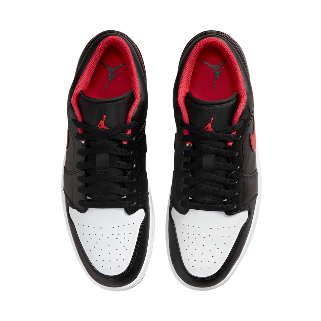 Air Jordan 1 Low Men's Shoes 'Black/Red/White'