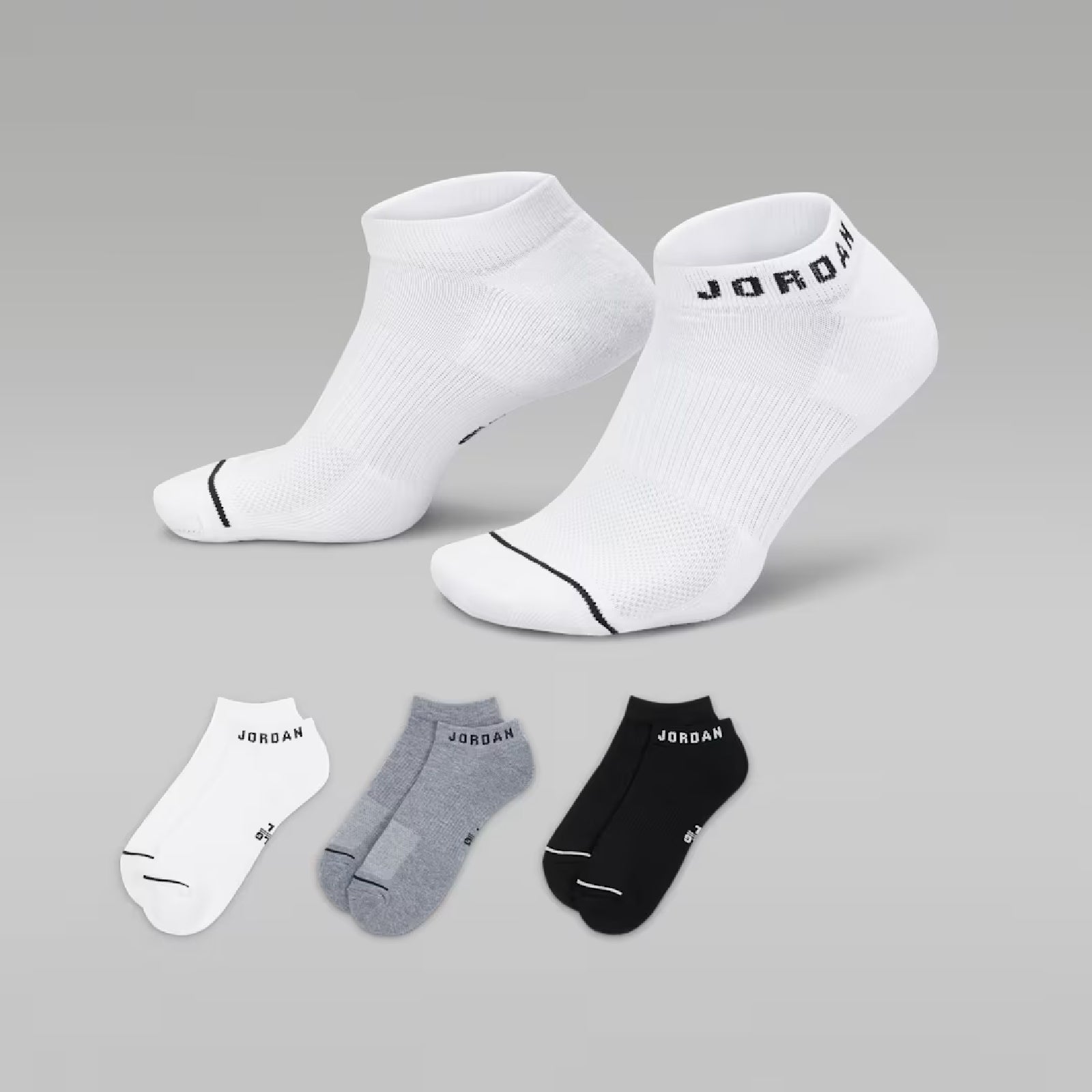 Jordan Everyday No-Show Socks (3 Pairs)