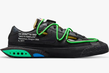 Blazer Low x Off-White ™️ Black and Electro Green