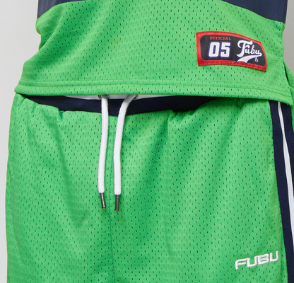 FUBU Corporate Mesh Shorts green/navy