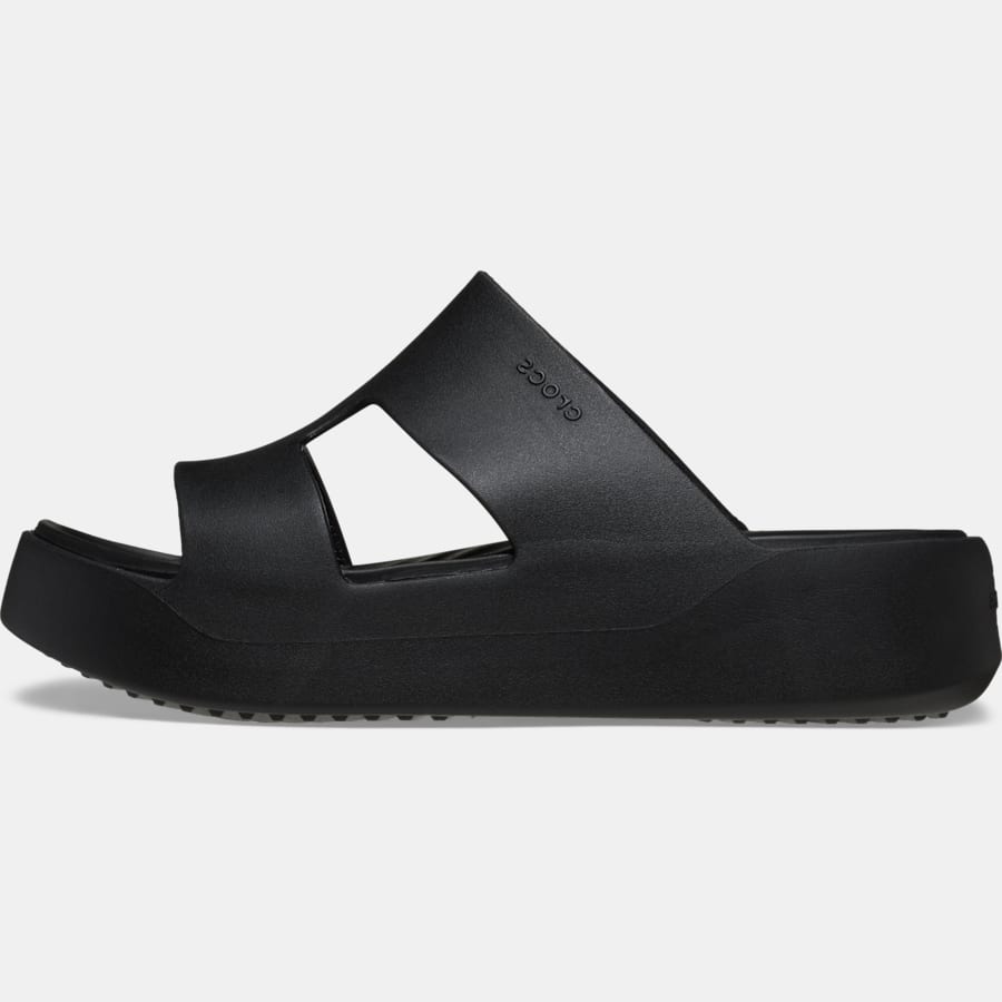 Crocs Getaway Platform H-Strap Noir - vue côté