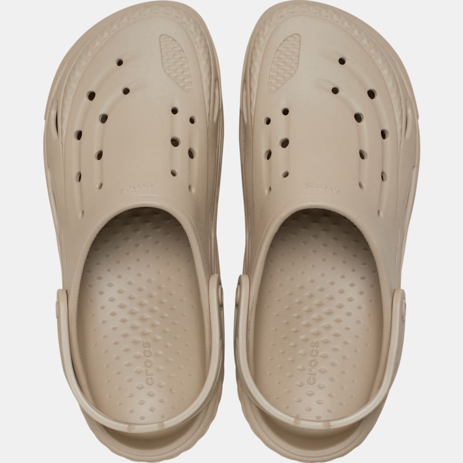 Crocs Off Grid Clog Gris Pierre - vue dessus